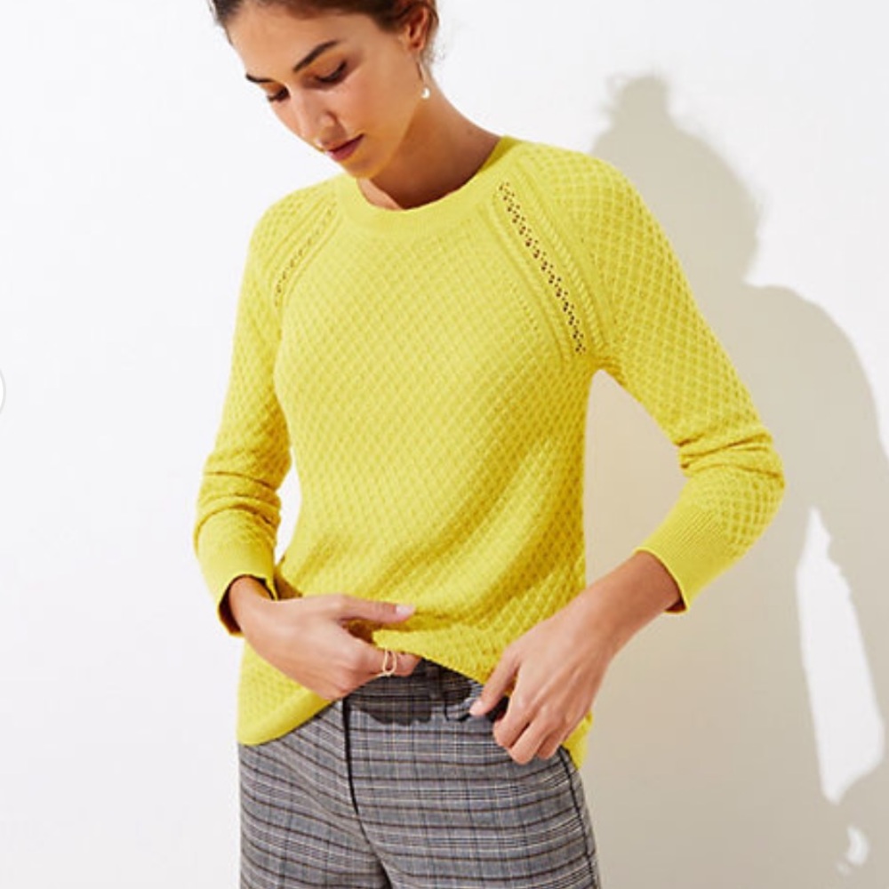 LOFT yellow sweater